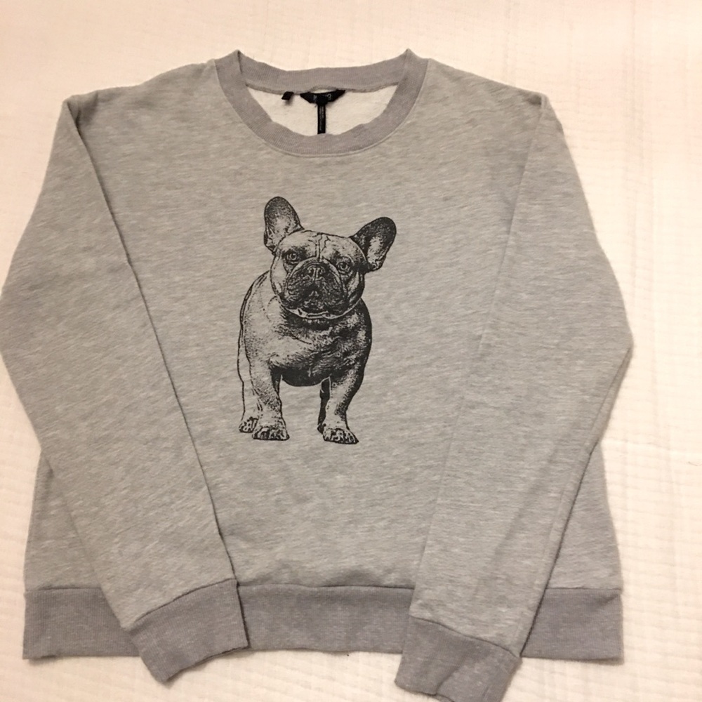 French Bulldog Sweatshirt, David Bitton, Size M